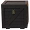 Vintiquewise Stackable Wooden Cargo Crate Style Storage Chest, Black QI003613.BL - alternate 4